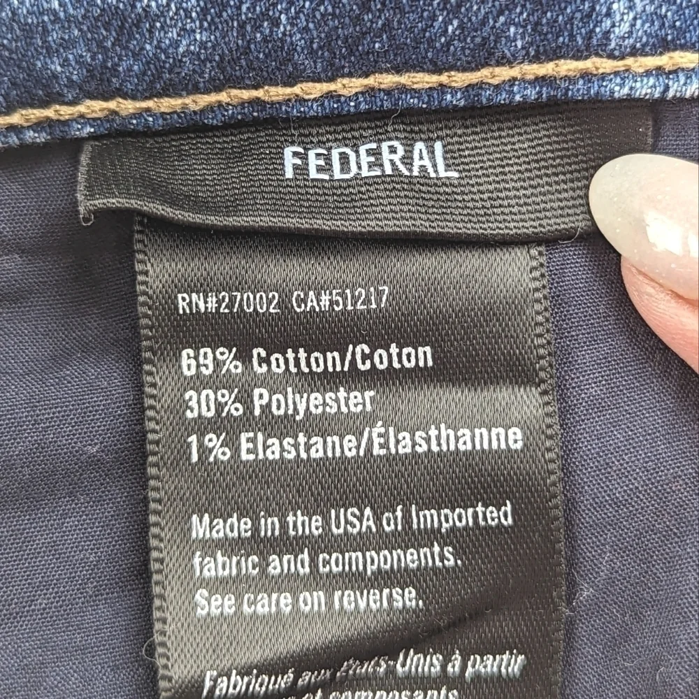 PAIGE Federal Slim Straight Jeans in Birch Blue Denim Men's Size 30 x 28
